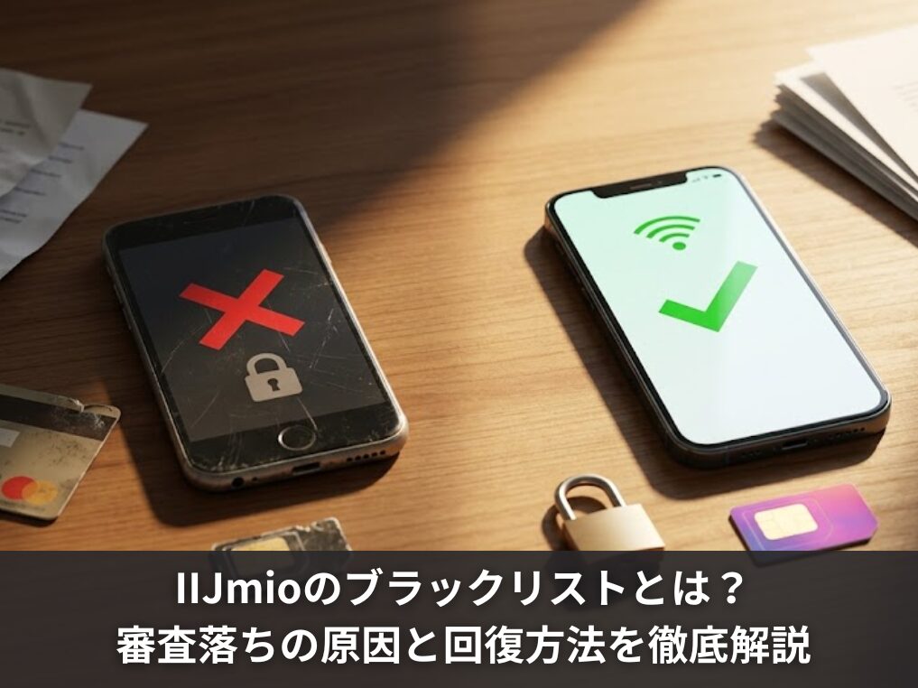 IIJmioのブラックリストとは？審査落ちの原因と回復方法を徹底解説