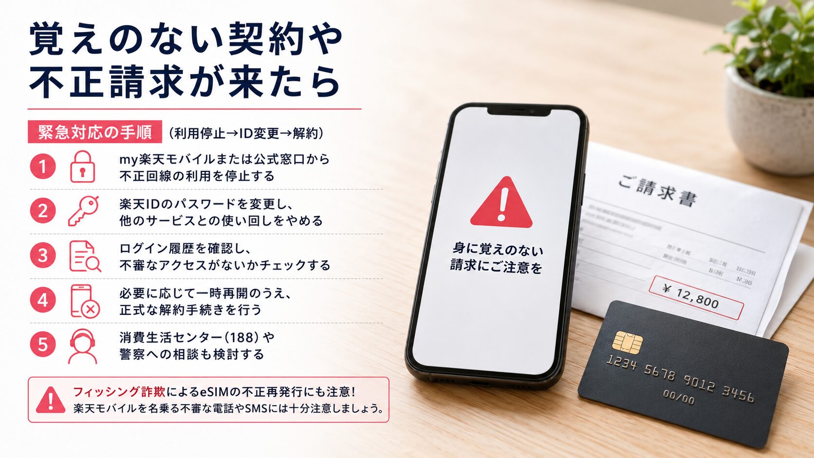 身に覚えのない契約や不正請求が来たら
