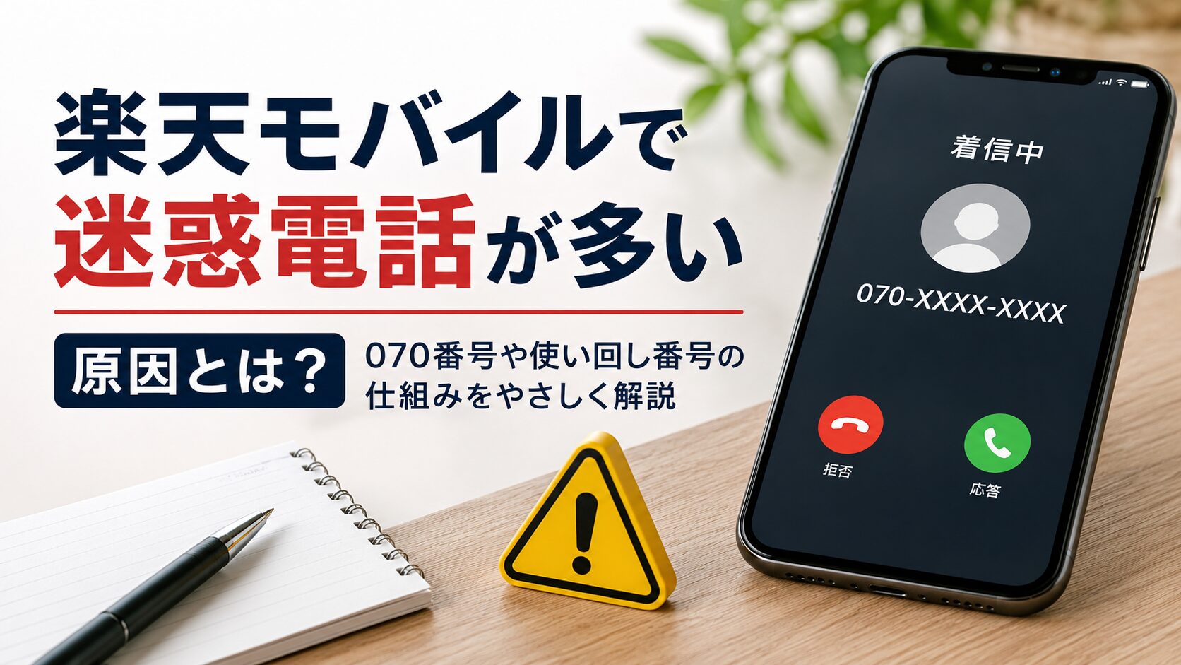 楽天モバイルで迷惑電話が多い原因とは