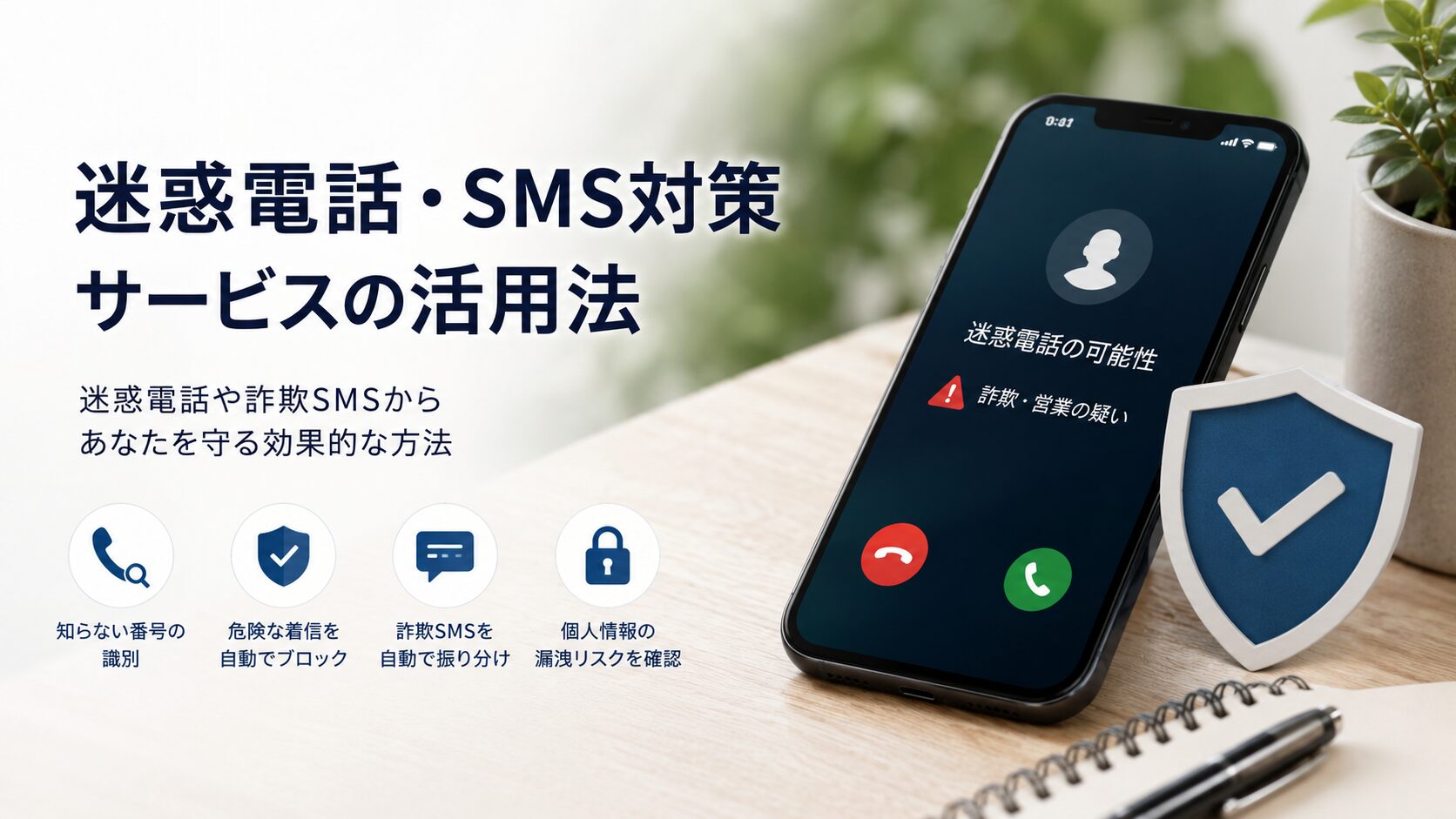 迷惑電話・SMS対策サービスの活用法