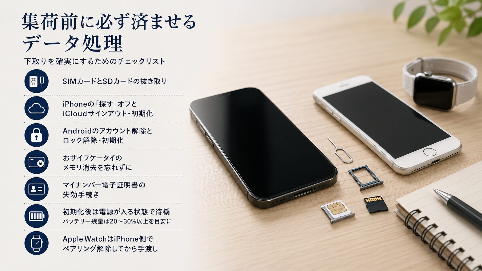 集荷前に必ず済ませるデータ処理