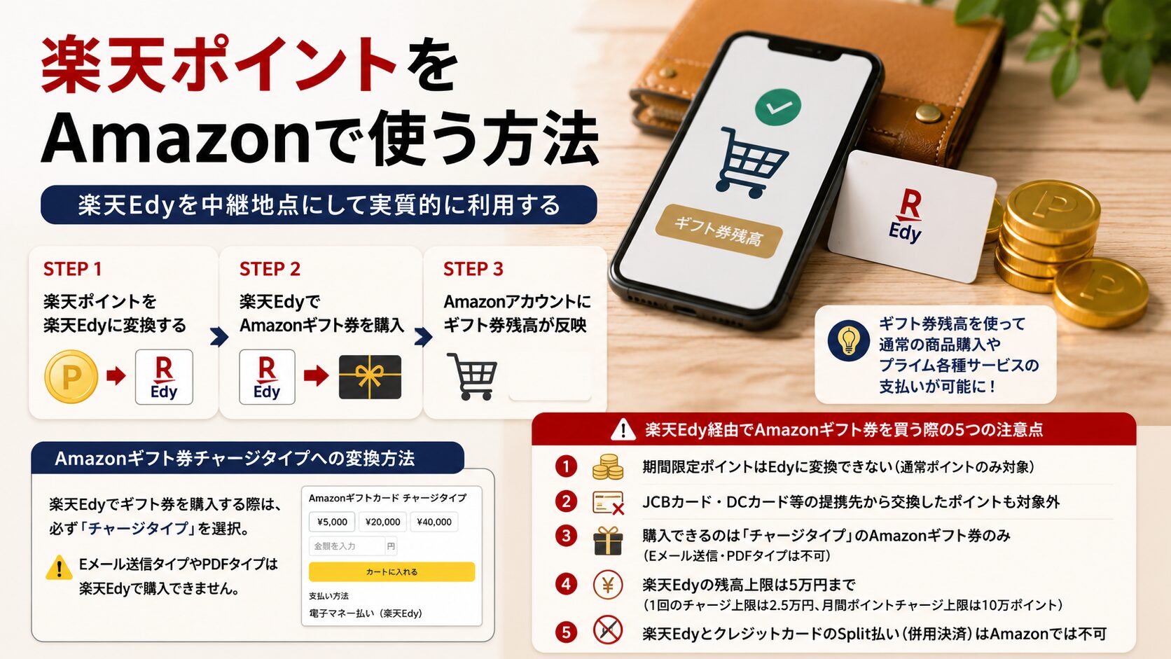 楽天ポイントをAmazonで使う方法