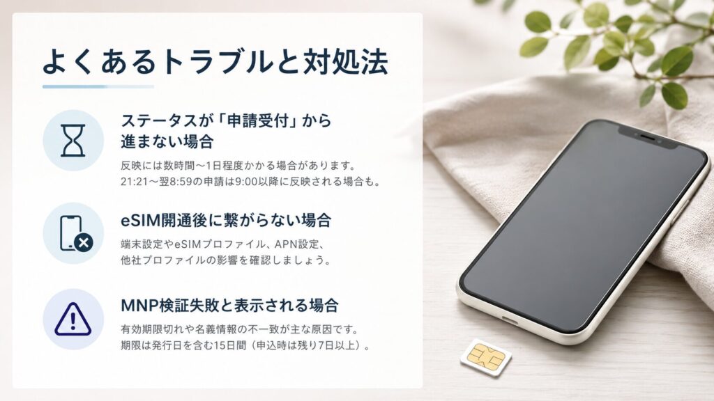 よくあるトラブルと対処法
